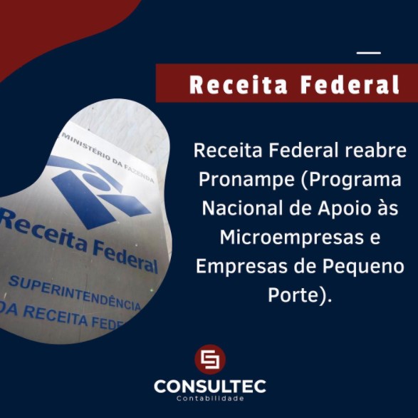 Receita federal reabre Pronampe